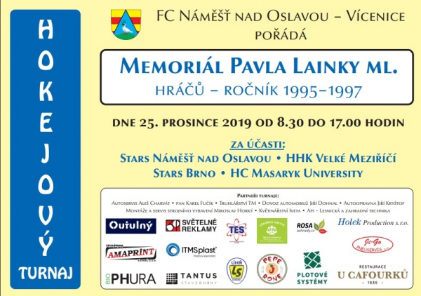 25.12.2019 na ZS Náměšť n. O. Memoriál Pavla Lainky