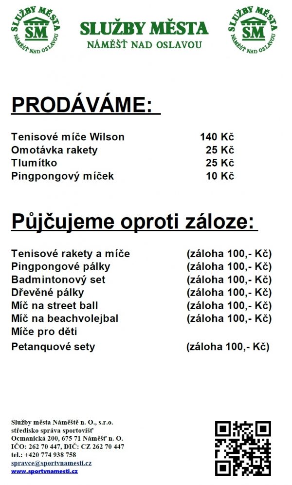 Prodáváme a půjčujeme